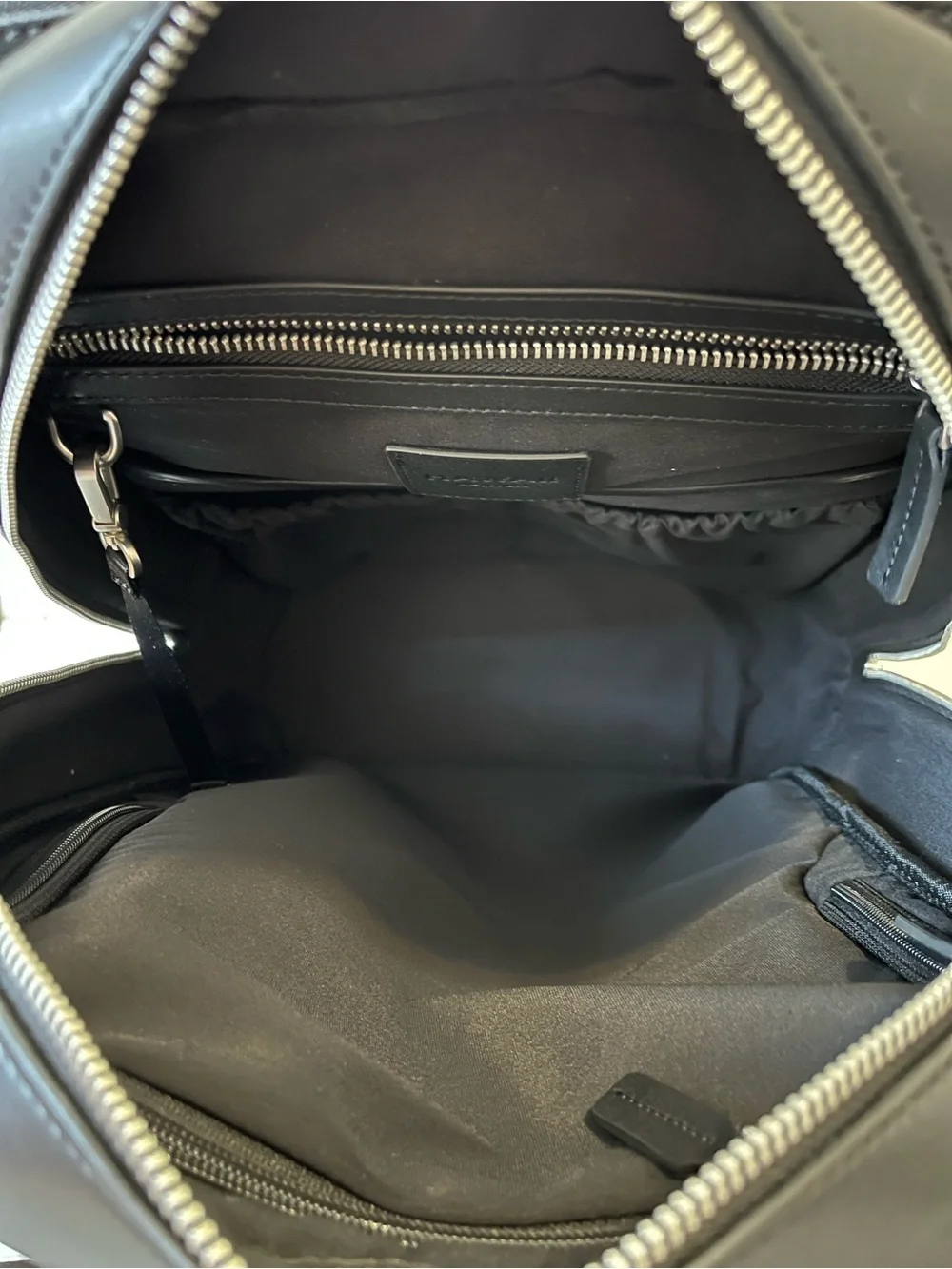 Nex Hawaii Underseat Backpack Black Vegan Leather Laptop Travel